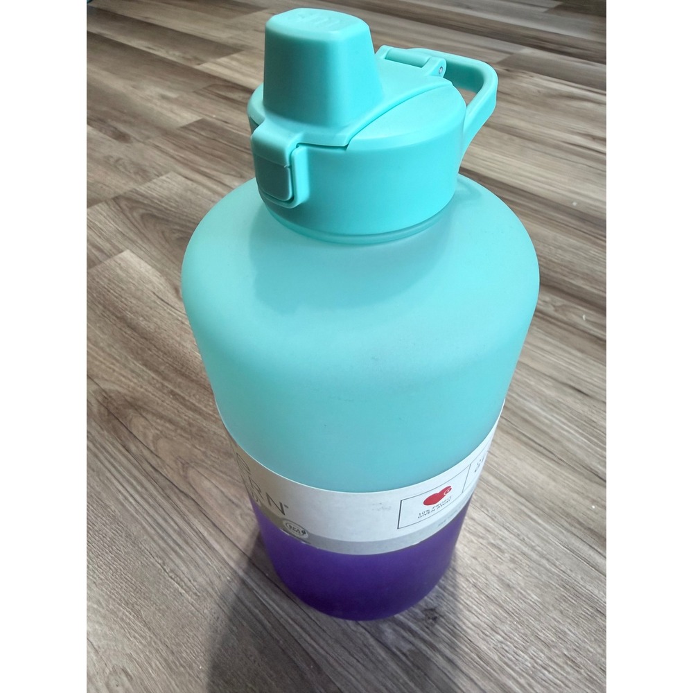 Simple Modern 128oz Summit Water Bottle Teal Purple Ombre Gallon Jug Straw Lid